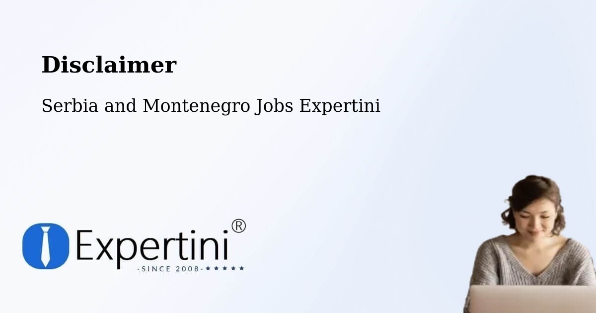 Disclaimer – Bathurst - Serbia and Montenegro Jobs Expertini