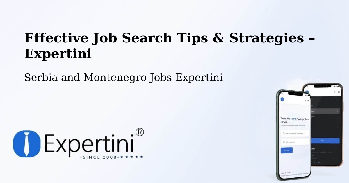 Job Search Tips & Strategies for Job Seekers – Bathurst - Bathurst, Serbia and Montenegro Jobs Expertini