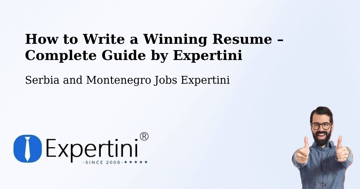 Resume Writing Guide for Job Seekers – Bathurst - Bathurst, Serbia and Montenegro Jobs Expertini